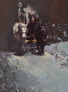 OS22-01 The Girls Know the Way Home 16x12 oil 10,000 F