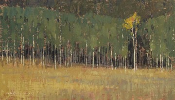 DG14-04 First Patch of Autumn Color, 12x7 inches, Oil on Linen Panel, small