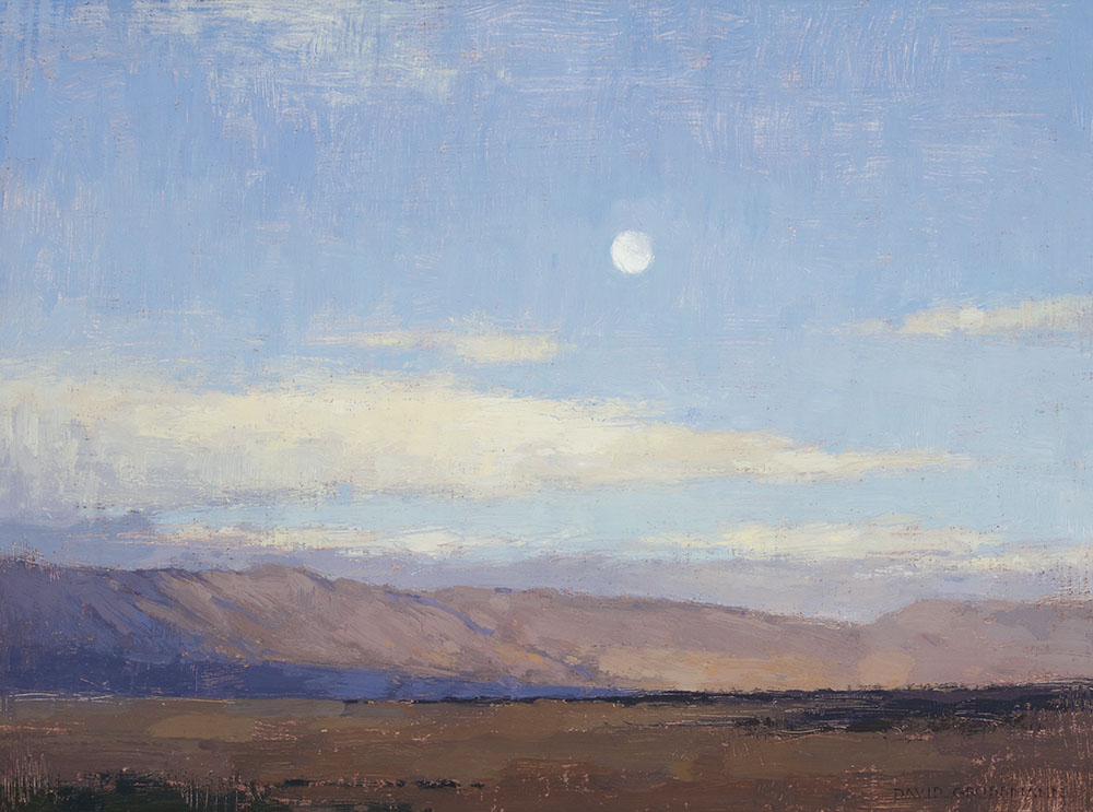 DG15-05 Morning Sky Over the Hills, 12x16 inches, Oil on Linen Panel, small