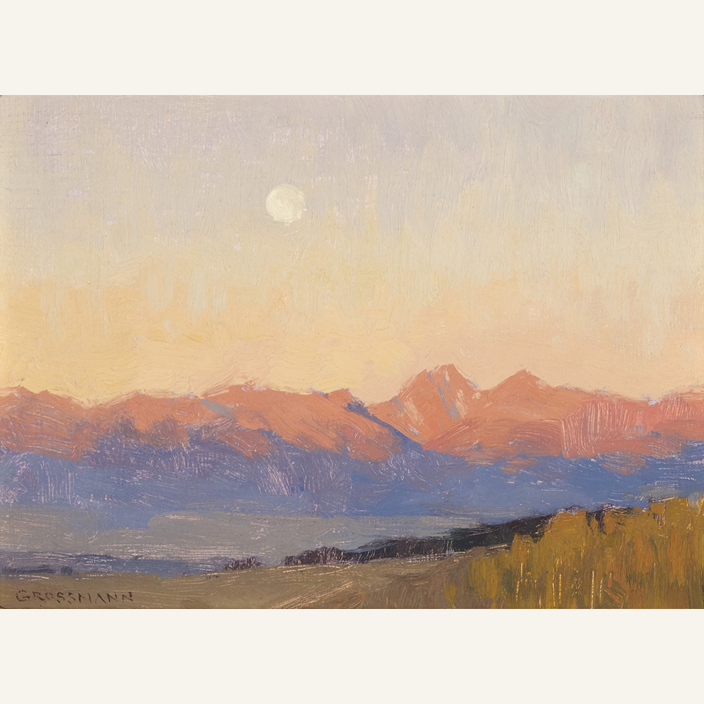 DG16-01 The Sangres at Sunrise, 6x8 inches, Oil on Linen Panel WEB