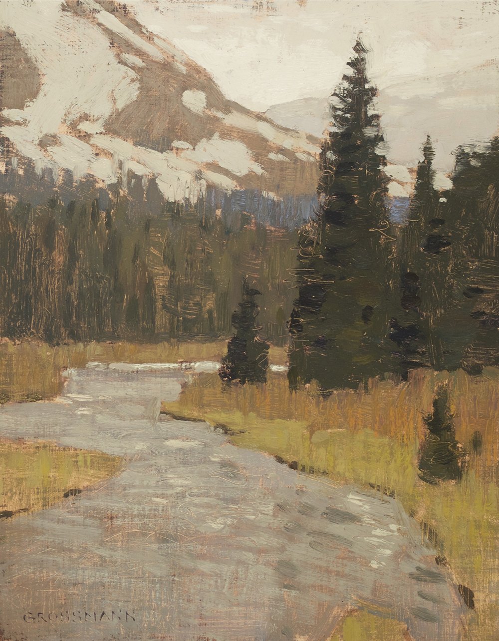 DG16-09 Snowmelt and Mountain Patches 10x8  Oil on Linen Panel $1,200F WEB