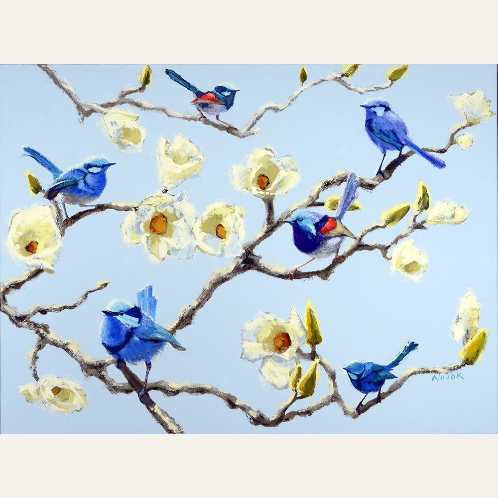 SN17-01 Blues Brothers (in a Magnolia) acrylic 30x40 7,200 F WEB SOLD