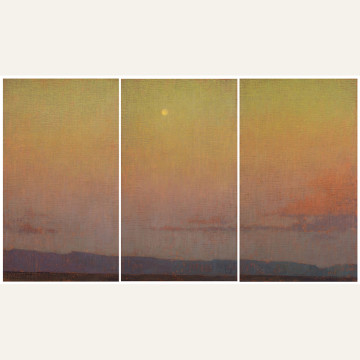 DG18-08 Cascading Sky, Triptych 44x25.5 oil 8600 F WEB