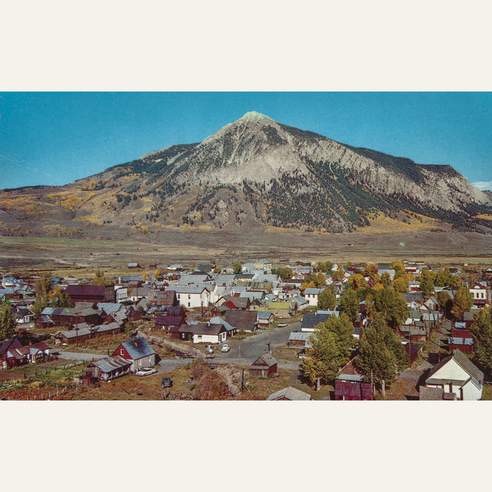 006-f Crested Butte Colorado HS Crocker CO Mirro Chrome postcard CBMHM