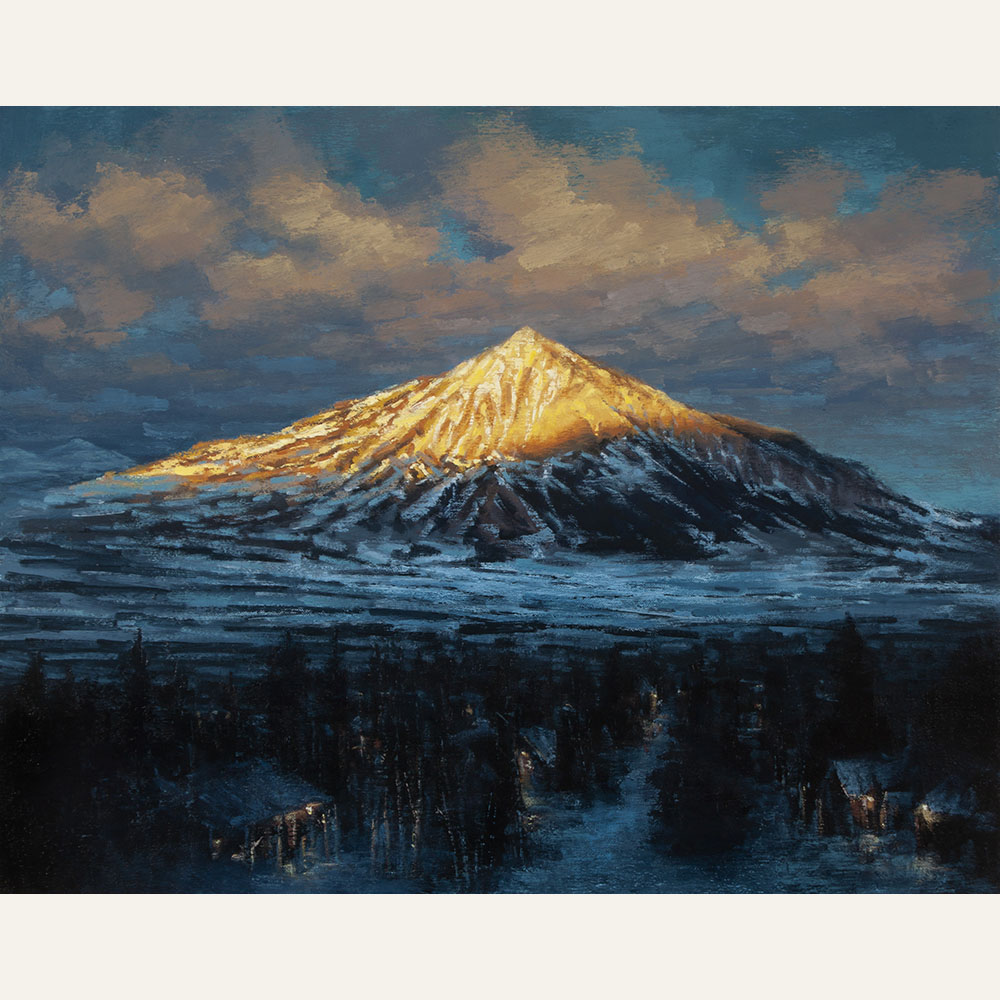 LW18-06 Crested Butte Alpenglow 16x20 oil 1200 WEB SOLD