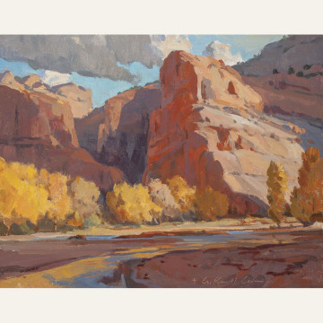 RC19-01 October, Canyon de Chelly 11x14 oil 2,700 F SOLD - NR WEB