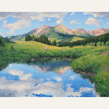 TD19-13 Reflecting Belleview 24x30 oil 3900 F WEB
