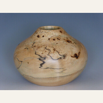 BF20-05 Small enclosed form Boxelder Burl T327 4x5 woodturning 450 WEB