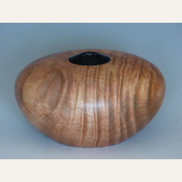 BF20-10 Small seed Pot T420 maple and ebony 3.5x2 woodturning 225 WEB