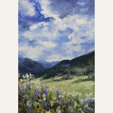 CT21-06 Mountain Meadows with Lupine 10x7 pastel 950 F WEB