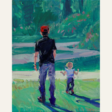KD21-13 Daddy Daughter Day 10x8 oil 500 F WEB