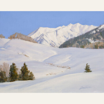 TD21-02 Another Bluebird day in Crested Butte 11x14 oil 1200 F WEB