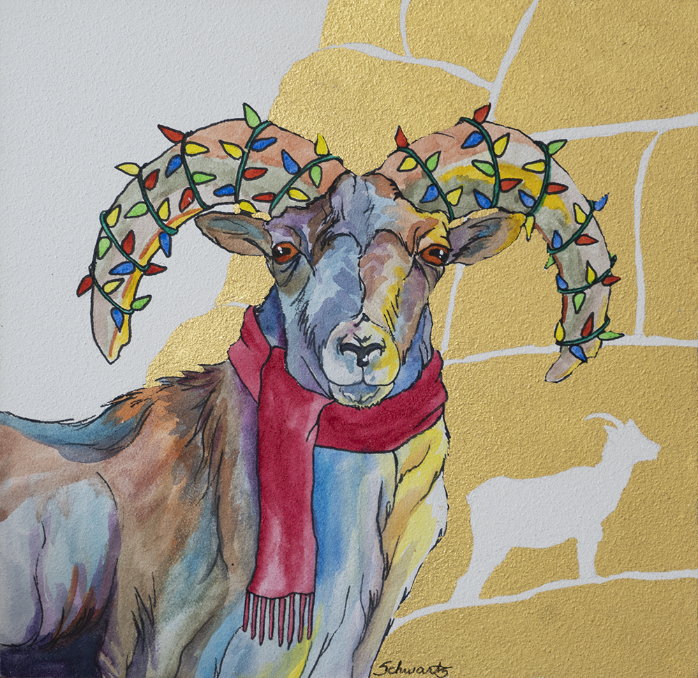 TS21-09 King of the Crag 6x6 watercolor 400 F WEB