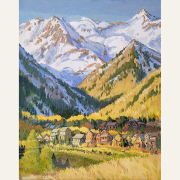 LL22-01 Crested Butte Evening 11x8.5 watercolor 850 F WEB