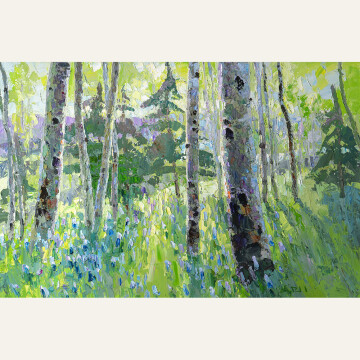 GP22-01 Summer Forest with Lupine 27x40 oil 12500 F WEB