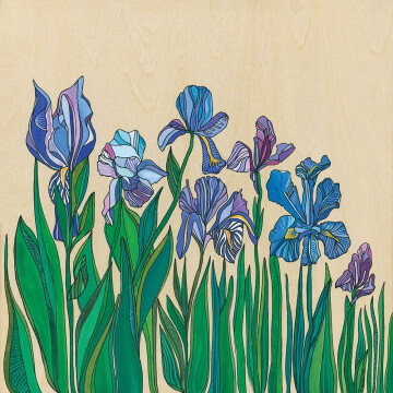 KH22-03 Iris Flowers 8x8 wc:ink 1150 F WEB