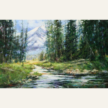 CT22-22 River & Mountain Impressions 24x36 pastel 8,600 F WEB