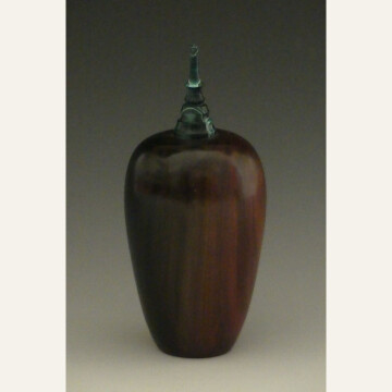 BF22-07 Small Vase:Urn - Poplar U531 6.75x2.75 turned wood 300 WEB