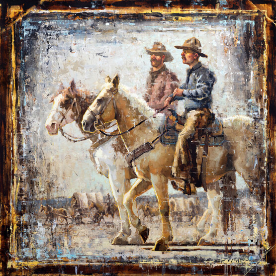 JRM24-01 In Search of Freedom 48x48 oil 16,000 F